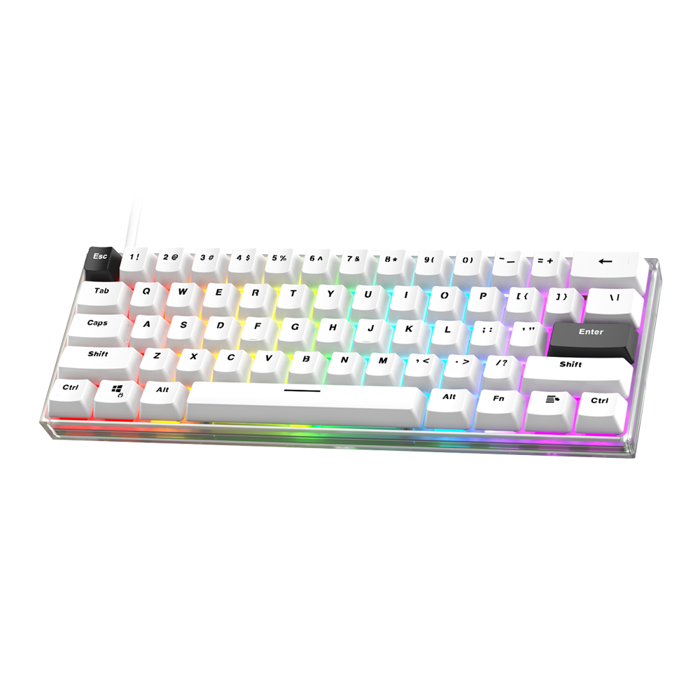 Fantech MK857 MAXFIT61 Gaming Keyboard White