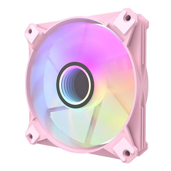 Darkflash Inf8 Pink Color 120mm Argb Pwm Case Fans With Controller
