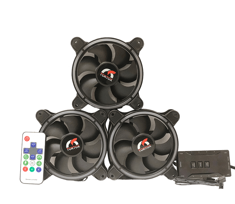 Tortox RF 120-3X ARGB Case Fan with Remote