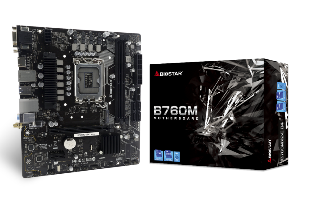 Biostar Intel B760MX2-D4 Motherboard