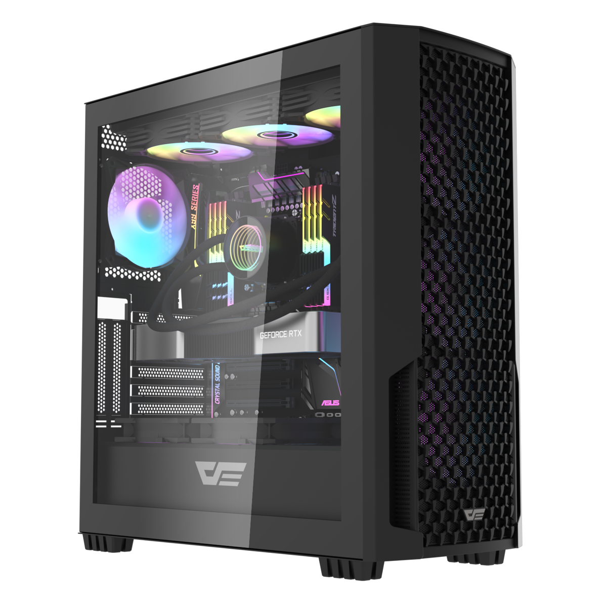 Darkflash DF 2100 E-ATX Mid tower PC Case Black