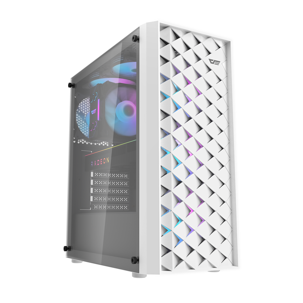 Darkflash DK351 WHITE  ATX / M-ATX / ITX Gaming PC Case